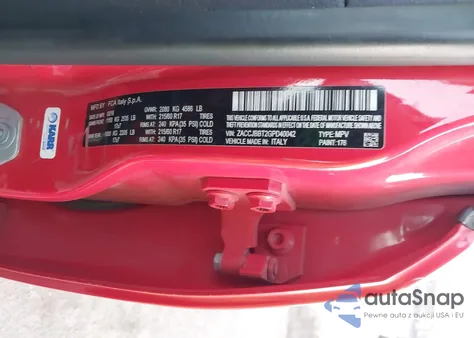 2016 Jeep Renegade Latitude из США, поврежденный, VIN ZACCJBBT2GPD40042